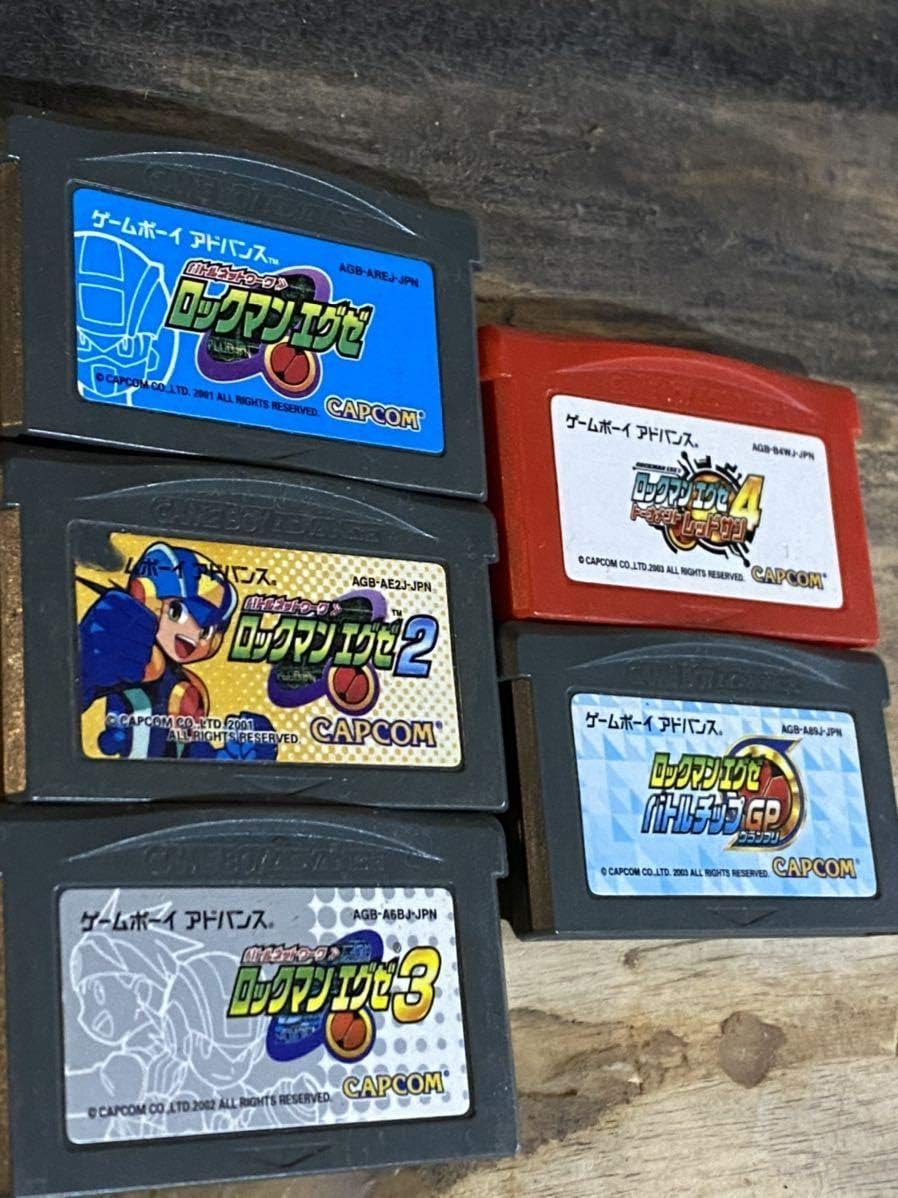 Amazon Gba ゲームボーイアドバンス ロックマンエグゼシリーズ ソフト 1 2 3 4 バトルチップgp まとめ売り おもちゃ おもちゃ