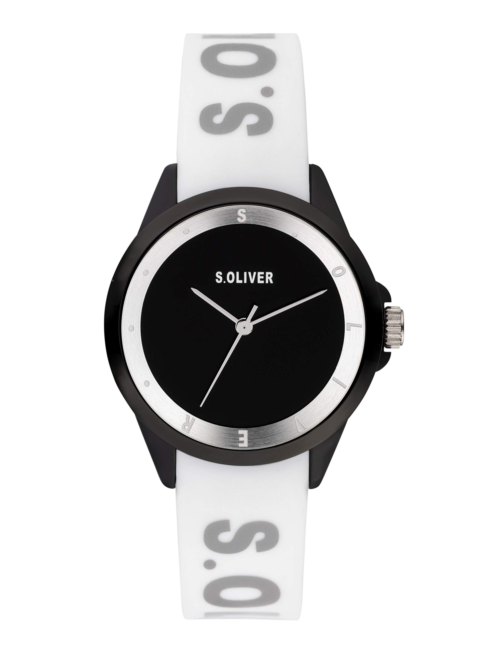 s.Oliver, orologio analogico al quarzo da donna con cinturino in silicone
