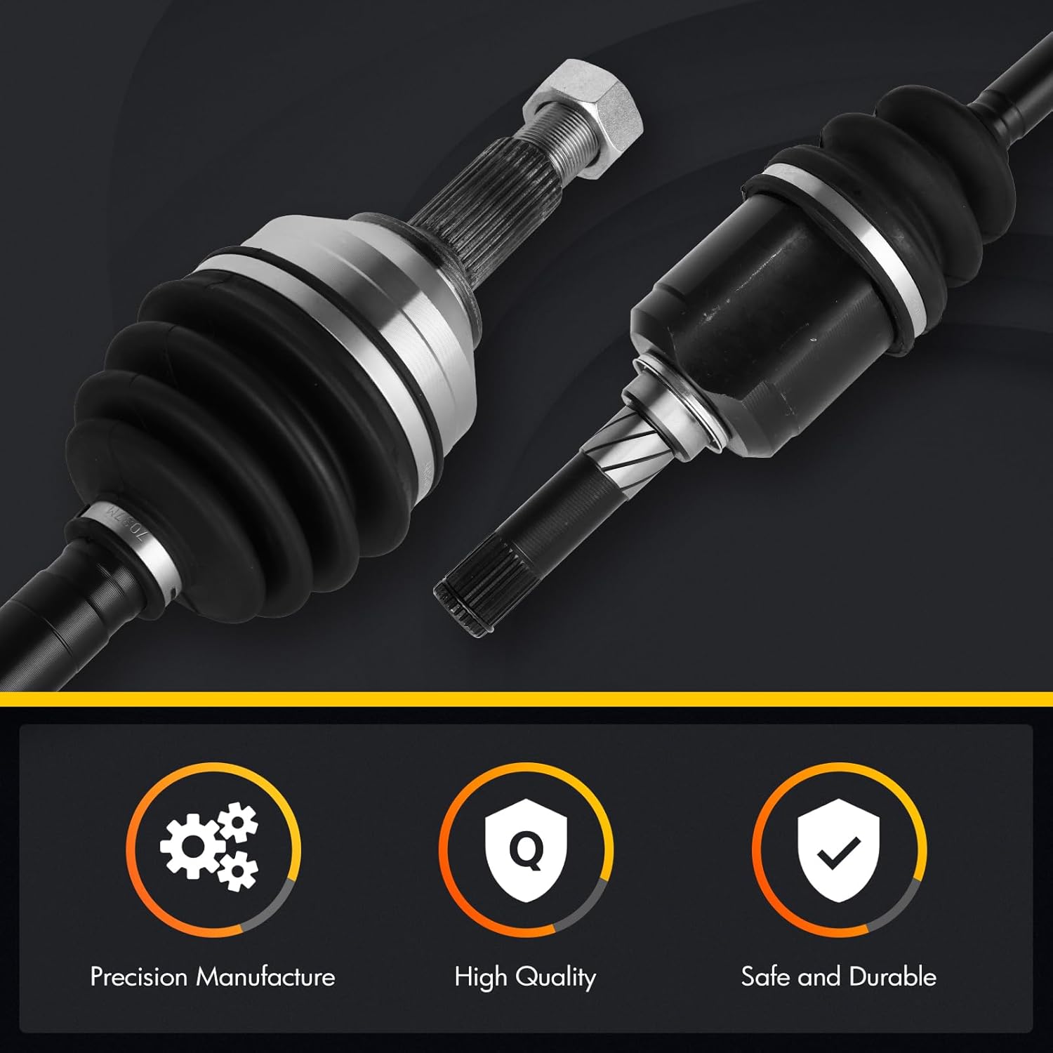 KUSATEC CV Axle Shaft Assembly Compatible with Nissan Rogue 2008 2009 2010 2011 2012 2013/Select 2014 2015, Front Left side, Replace# 66-6285