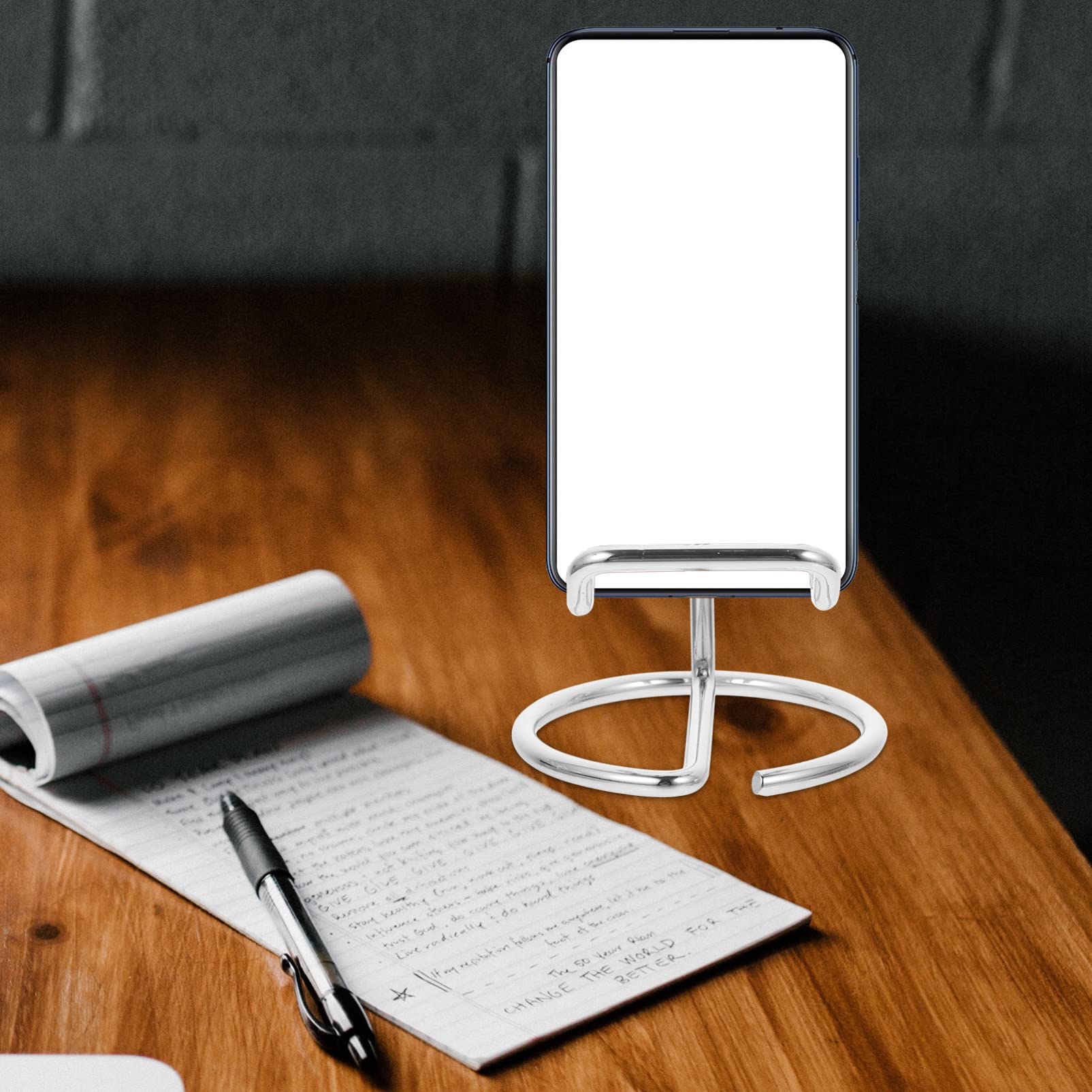 2pezzi Supporto Per Telefono Da Scrivania Design Ergonomico Per Smartphone e Tablet Per Ufficio e Casa