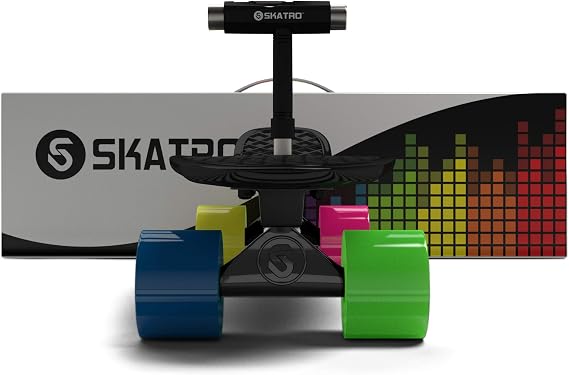 Skatro Mini Cruiser Skateboard. 22x6inch Retro Style Plastic Board  Complete