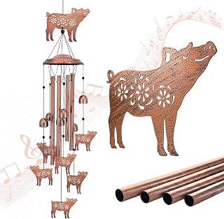Pig Wind Chimes for Outside,Pig Gifts for Women/Men/Sympathy/Memorial/Festival Birthday Gifts Metal windchimes Outdoors/Indoors,Patio Decor,Garden Decor,Yard,Home,Porch