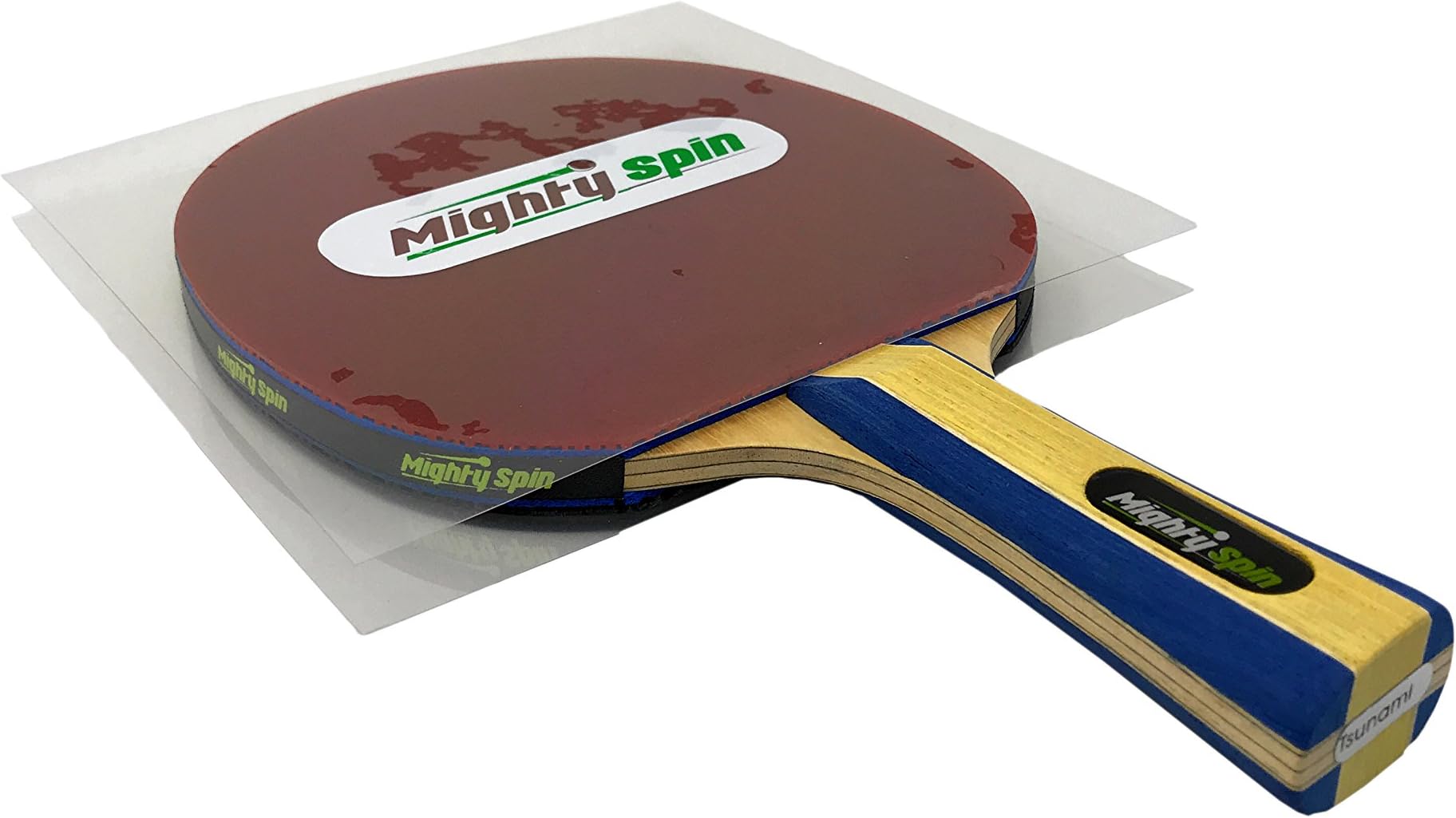 MightySpin Ping Pong Paddle Protector - Table Tennis Accessories Racket Rubber Protection Sheet - Protective Film Cover for Your Paddles - Keep Your Racquet in Mint