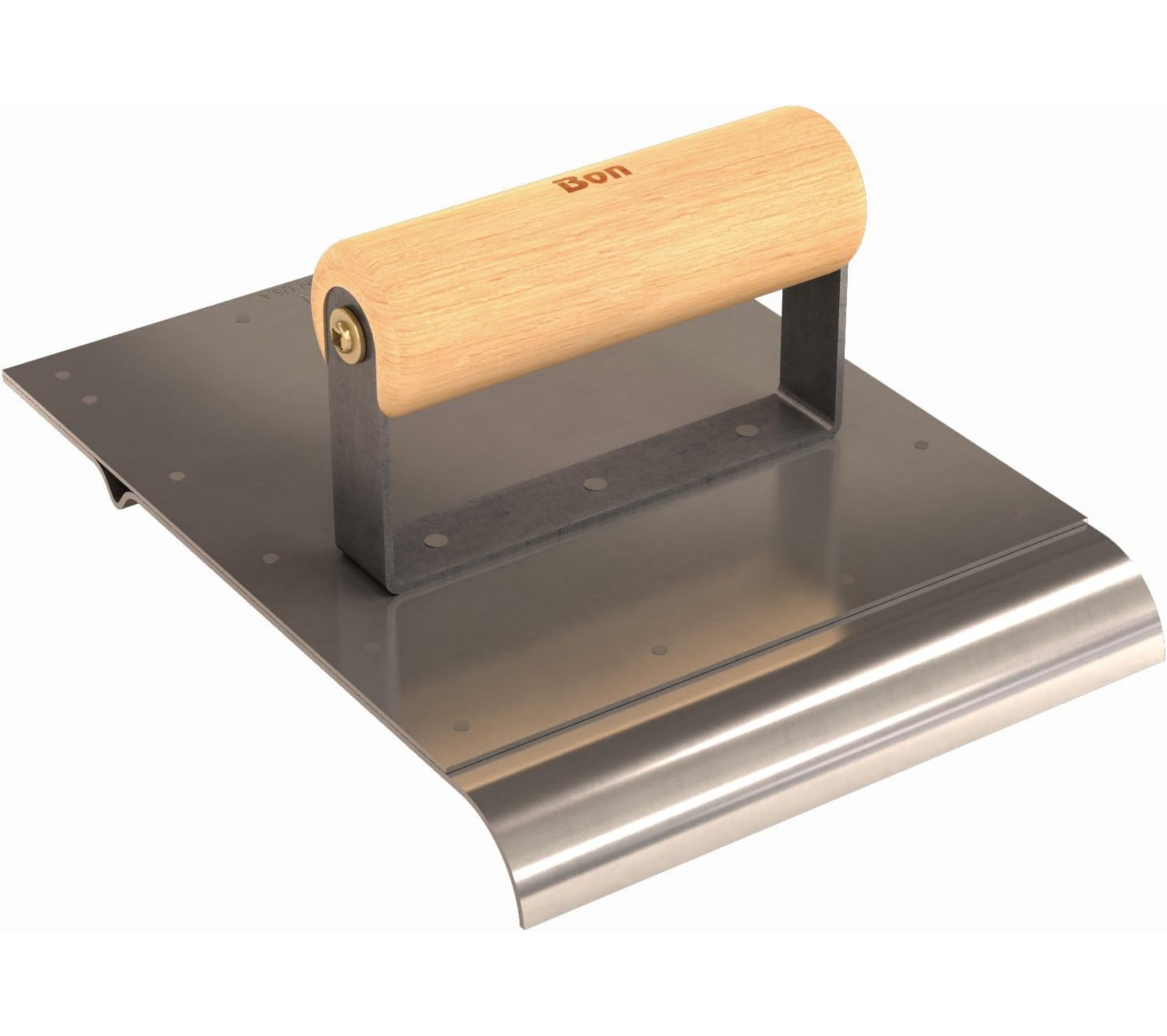 Photo 1 of Bon Edger Groover Concrete Tool 6 in. x 8 in. 1/4 in. Bit 3/4 in. Radius Wood Wave Handle Combination Curb Edger and Groover for Decorative Concrete Finishing