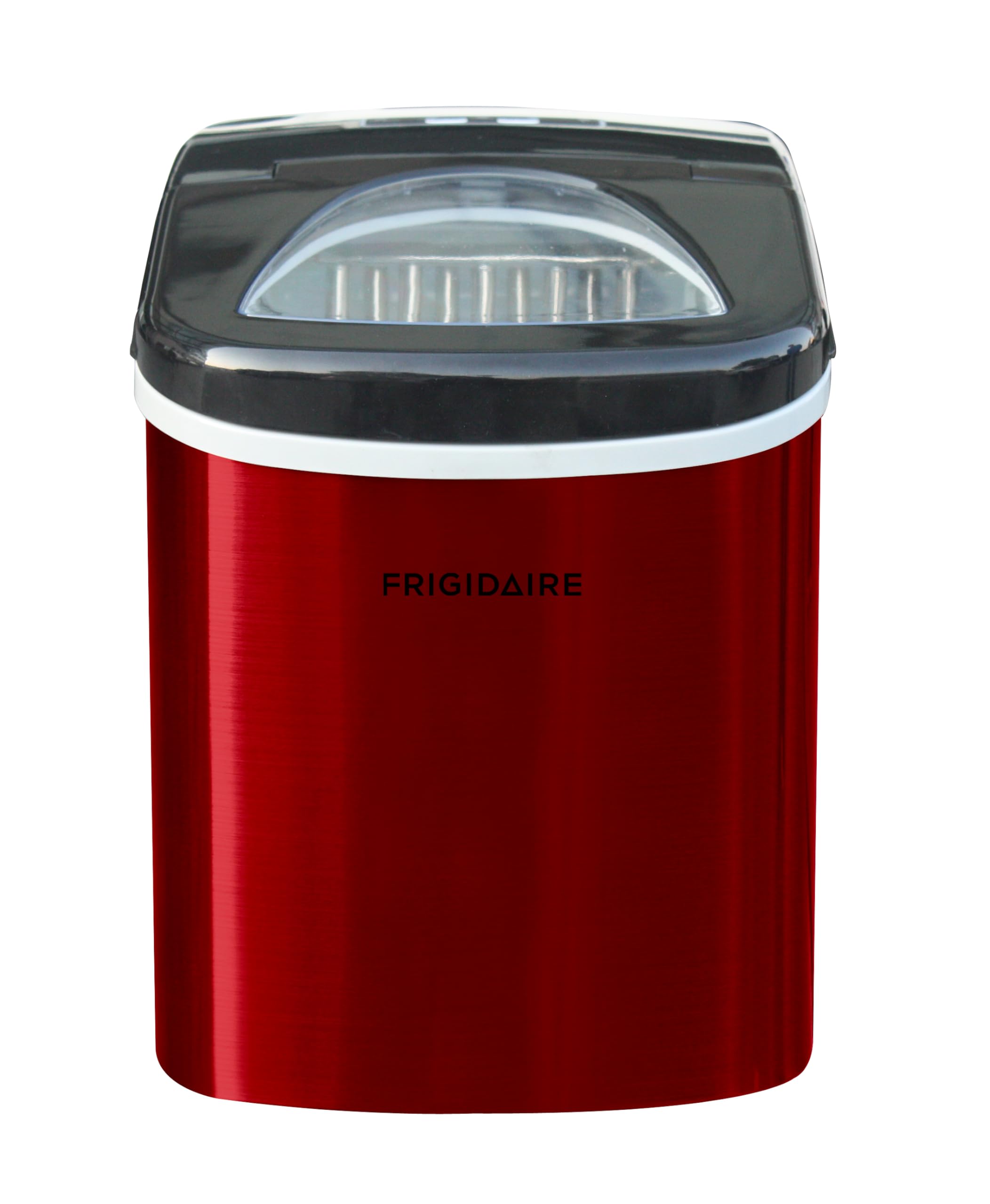 FRIGIDAIRE RIC117 SSRED Máquina de hielo de acero inoxidable, color rojo mediano S S