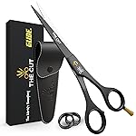 The Cut Factory 4.5 Facial Hair Scissors for Women & Eyebrow Scissors with Slanted Tweezer - Precision Trimming Set for Brows, Peach Fuzz & Detail Grooming