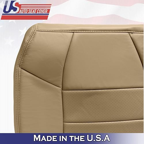 Miniatura 8 de 2001 para Ford F450 F550 Lariat - Funda de asiento de cuero perforado para asiento trasero