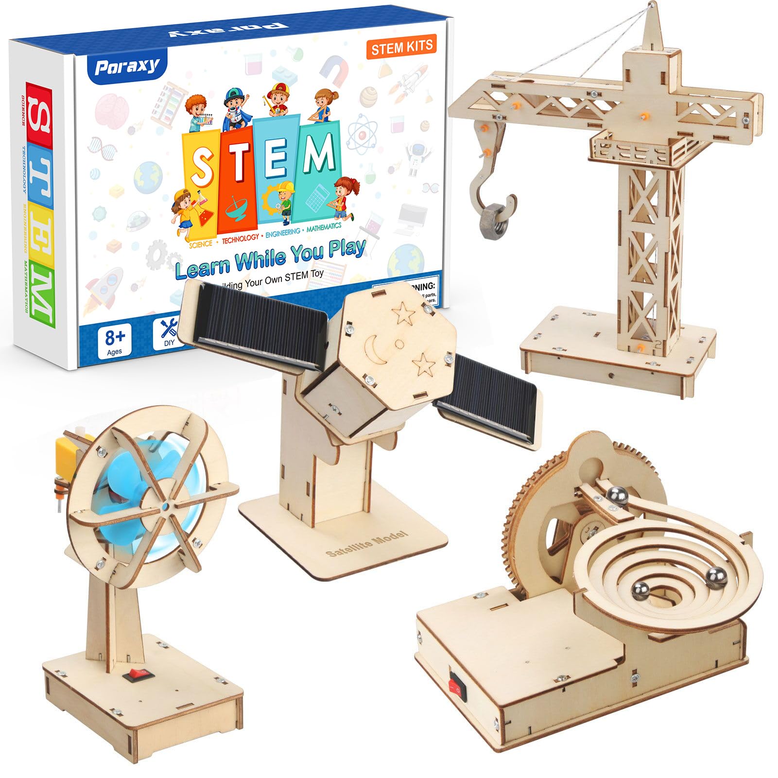 Jixin Xyzji – Kit Modellino Metallico Razzo 168 Pezzi, Progetto STEM Educativo Per Bambini 6+ Anni, Costruisci Il Tuo Giocattolo - 3