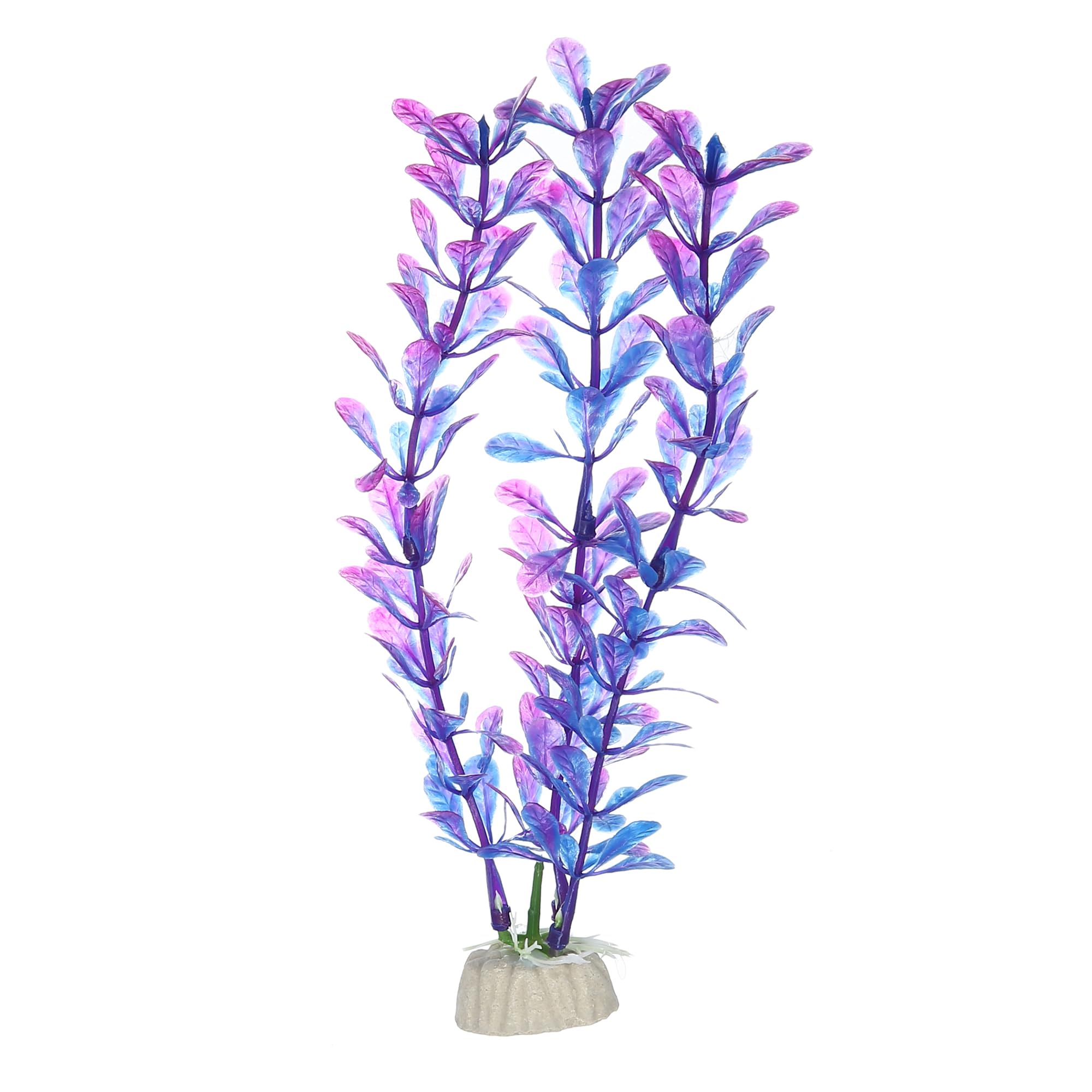 CAPASTEC Fish Tank Aquarium Decorations Artificial Plants, Plastic Artificial Water Plants for Aquarium 6.10x7.28Inch (Purple)
