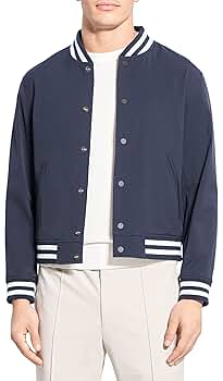 Theory Men's Varsity JKT JL.NEOTE, Navy, M at Amazon Men's