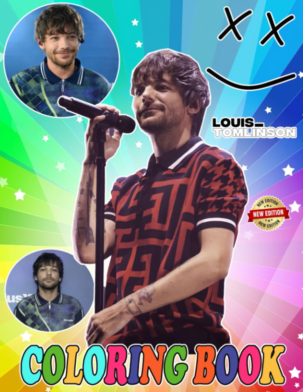 Louis William Tomlinson Coloring Book: 30+ New Designs for All Ages Great Gifts for Kids Boys Girls Ages 4-8 8-12 All Fans | Perfect Gift For Stress ... Home, School, Event | Size 8.5 x 11 inches