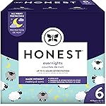 The Honest Company Clean Conscious Overnight Diapers Plant-Based Sustainable Sleepy Sheep Club Box Size 6 35and lbs 42 Count