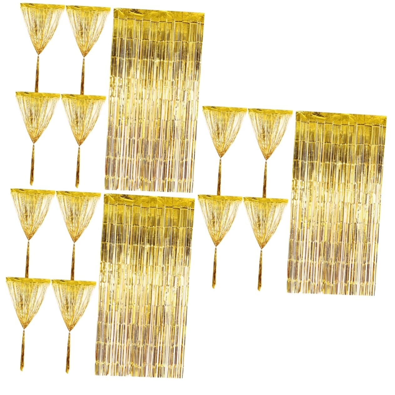 Alasum 6pièces Rideaux Métalliques Franges Tinsel pour Décorations De Fête Couverture De Fond pour Et Événements