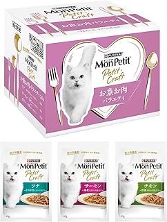 モンプチ プチクラフト パウチ お魚お肉バラエティ 24袋入【Amazon.co.jp限定】