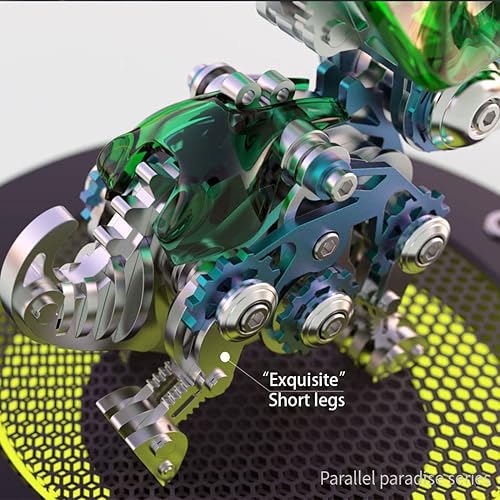 Miniatura 5 de MINDEN Rompecabezas de metal 3D modelo Triceratops, modelo de ensamblaje de rompecabezas, adornos creativos, Navidad, más de 160 piezas