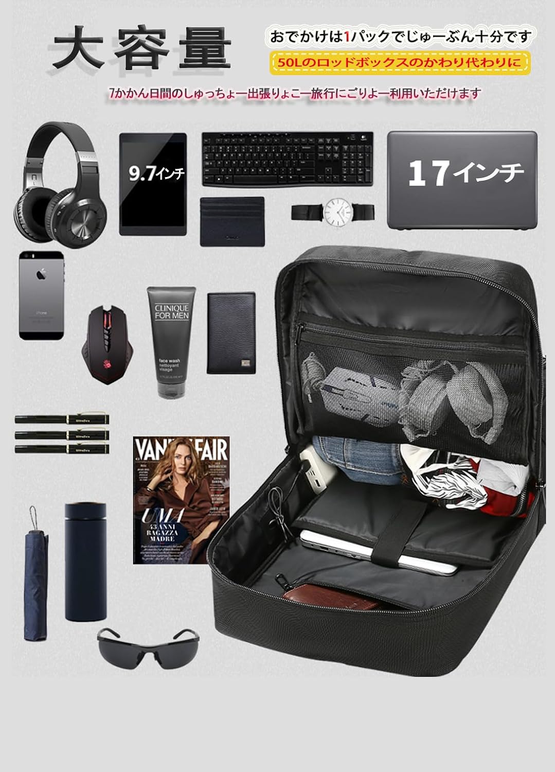 [NIGOE] 登山リュック 多機能アウトドアリュックサック旅行・防災・アウトドア用バックパック 防災 耐久性 35-80l 収納