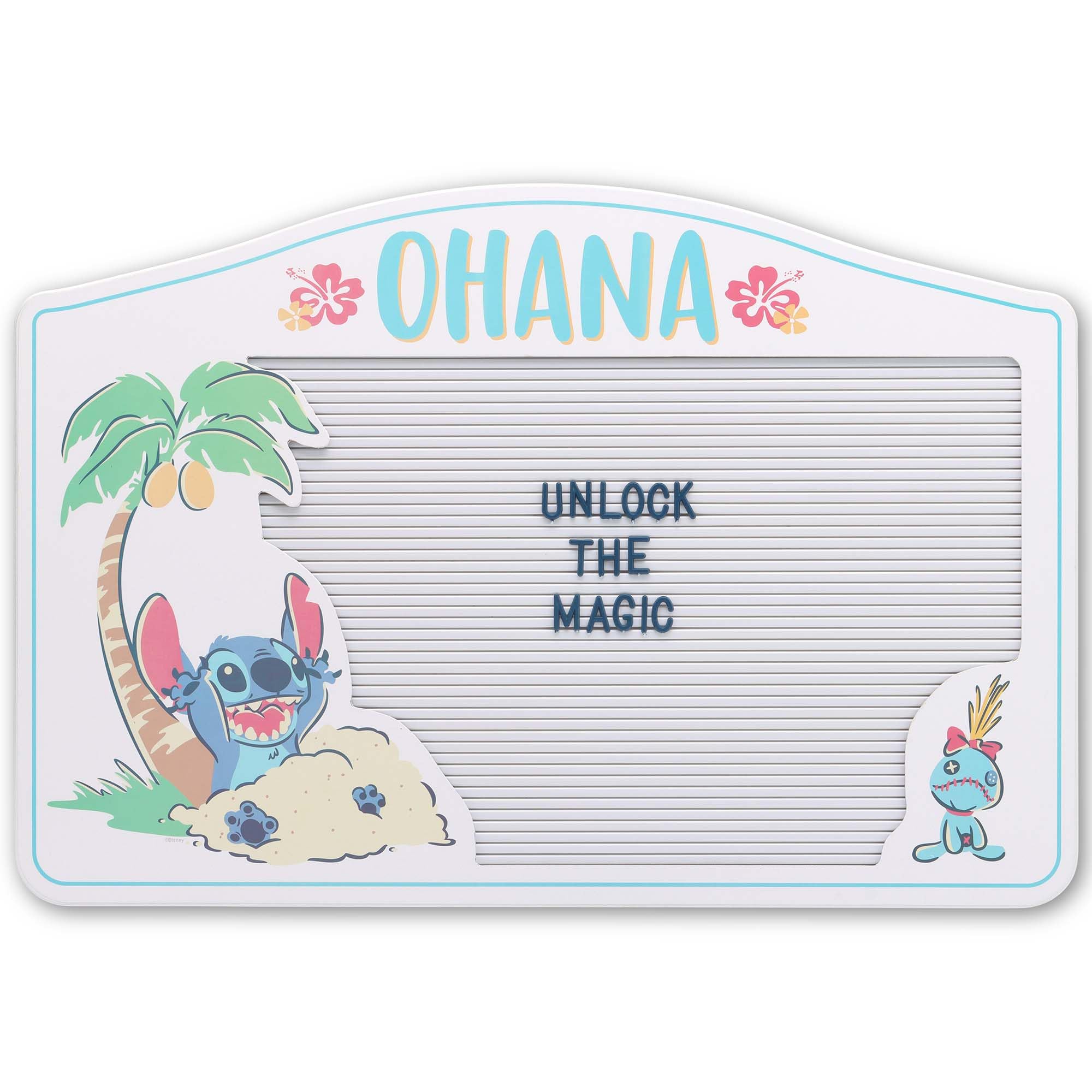 Amazon.com: Disney Lilo and Stitch Ohana Letterboard Wall Decor