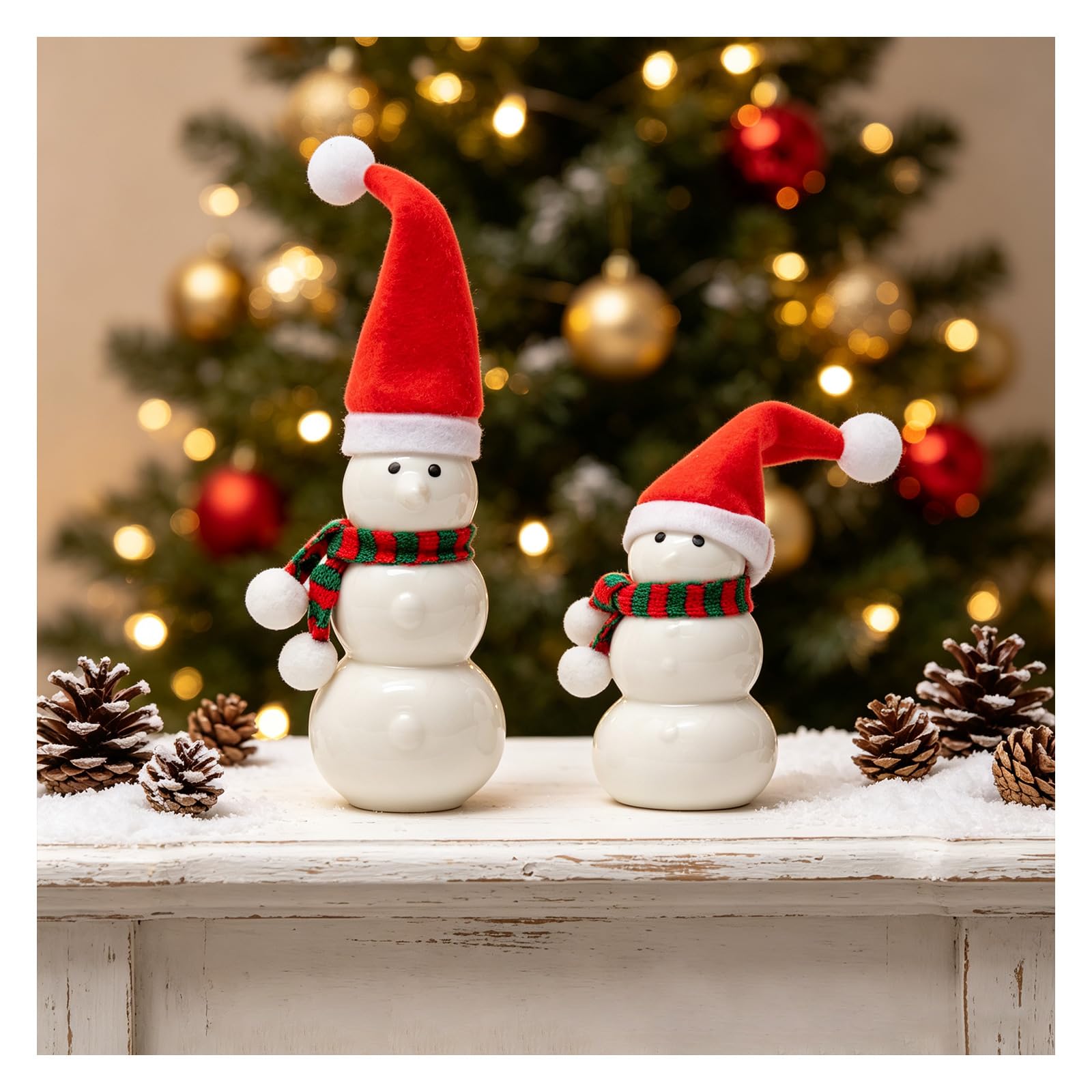 Uguisu Ornements de bonhomme de neige de Noël | Cadeaux de Noël Ornements Bonhomme de neige