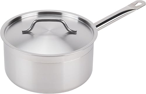 Sartén comercial de acero inoxidable de 3.5 cuartos de galón - NSF