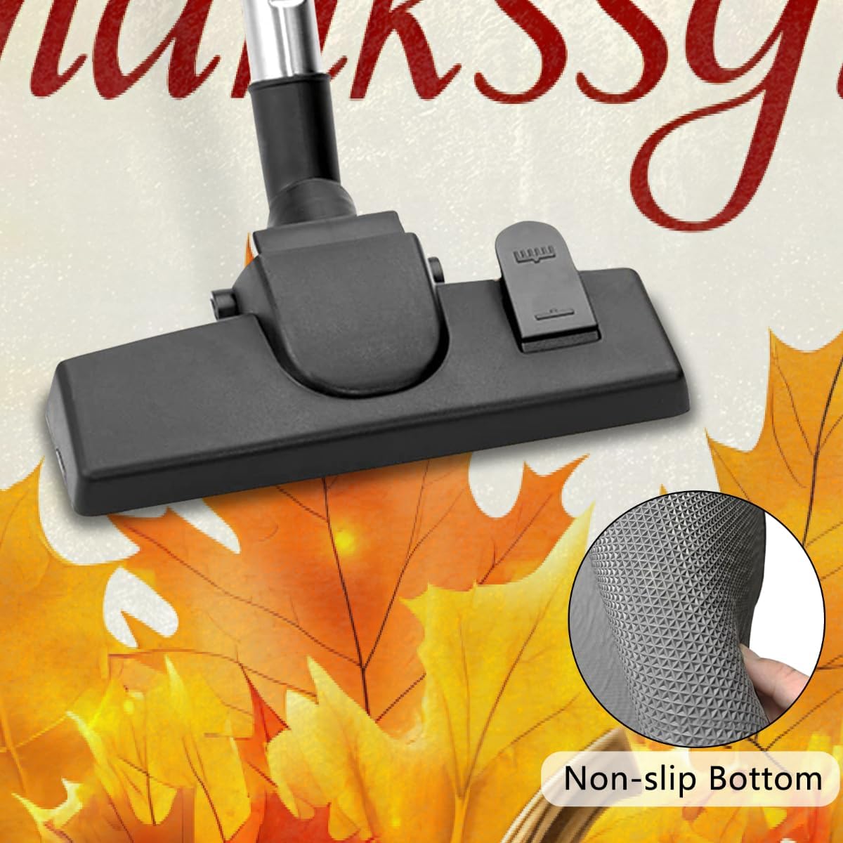 Half Round Door Mat Pumpkin Thanksgiving Gifts Non-Slip Soft Semi Circle Rug Washable Half Moon Welcome Entrance Doormat for Outdoor Indoor Floor Bedroom Bathroom Home Kitchen Festival Decor Gift