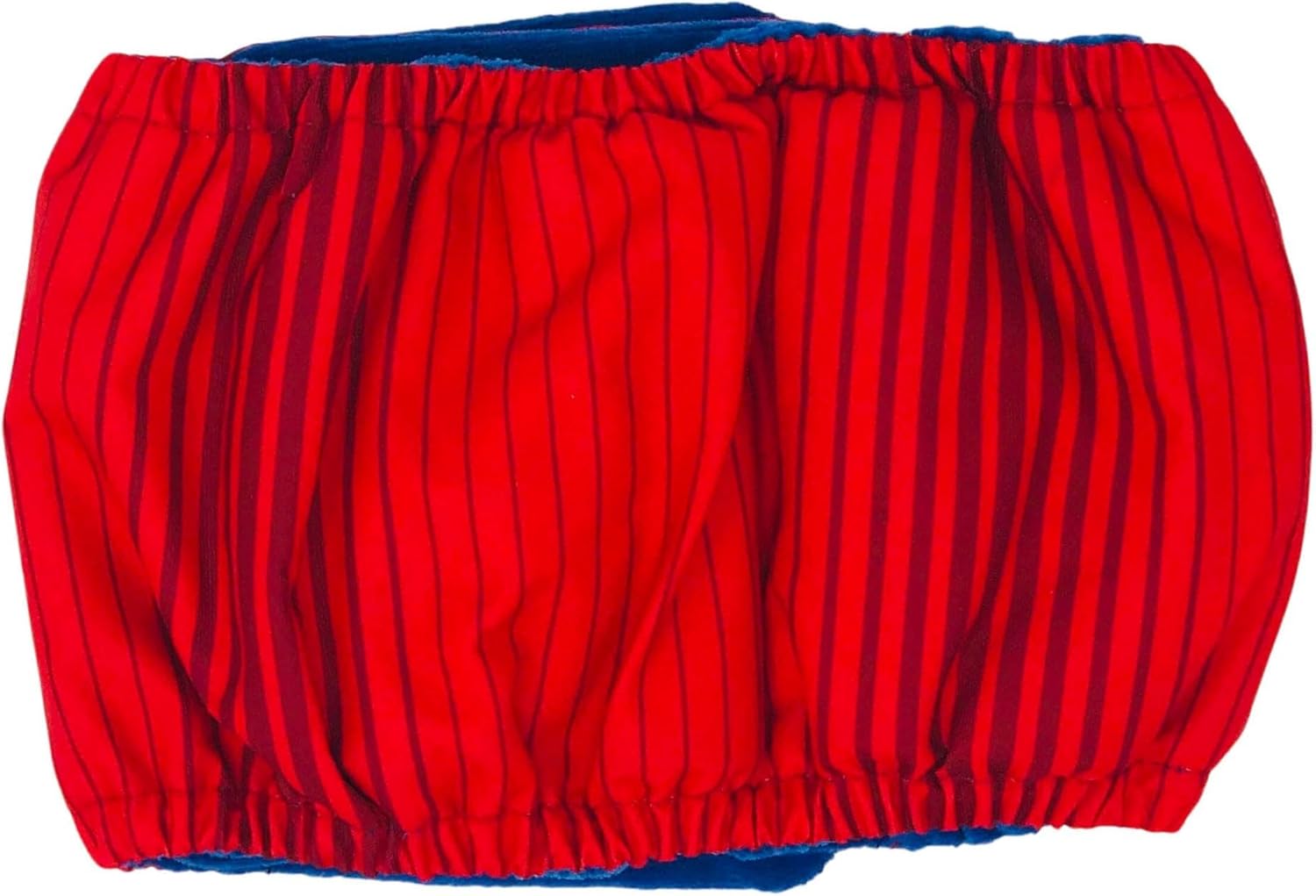 Red Stripes Dog Belly Band Male Wrap, S Male Dog Diaper - Made in USA
