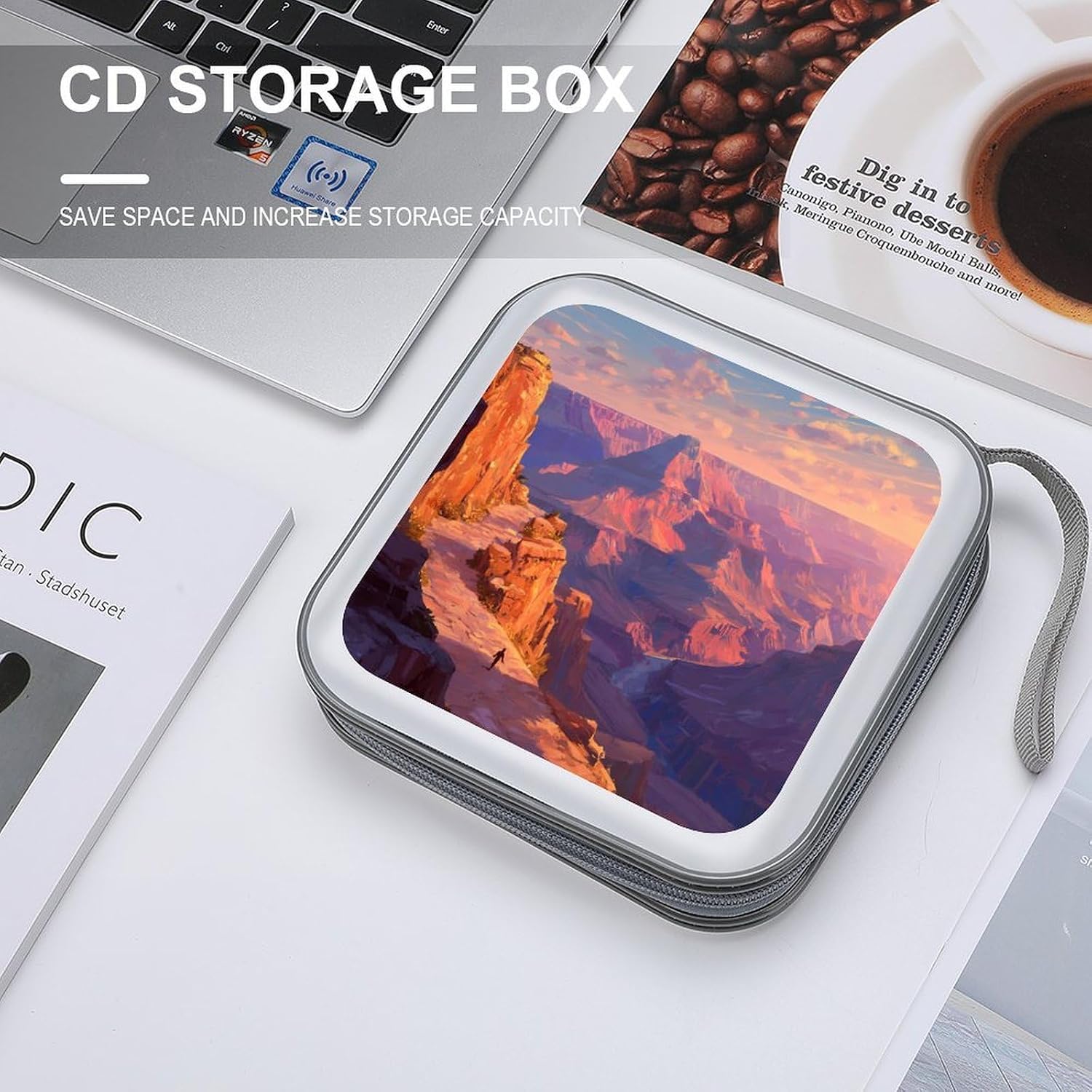 Grand Canyon at Sunset CD Case Wallet Portable DVD Holder Organizer Box image 4