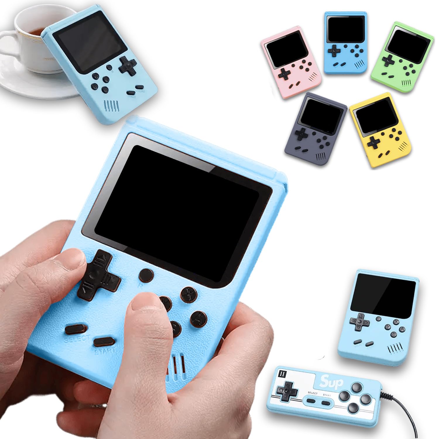 Amazon | 【500種内蔵レトロゲーム】携帯ゲーム機 ポータブルゲーム機