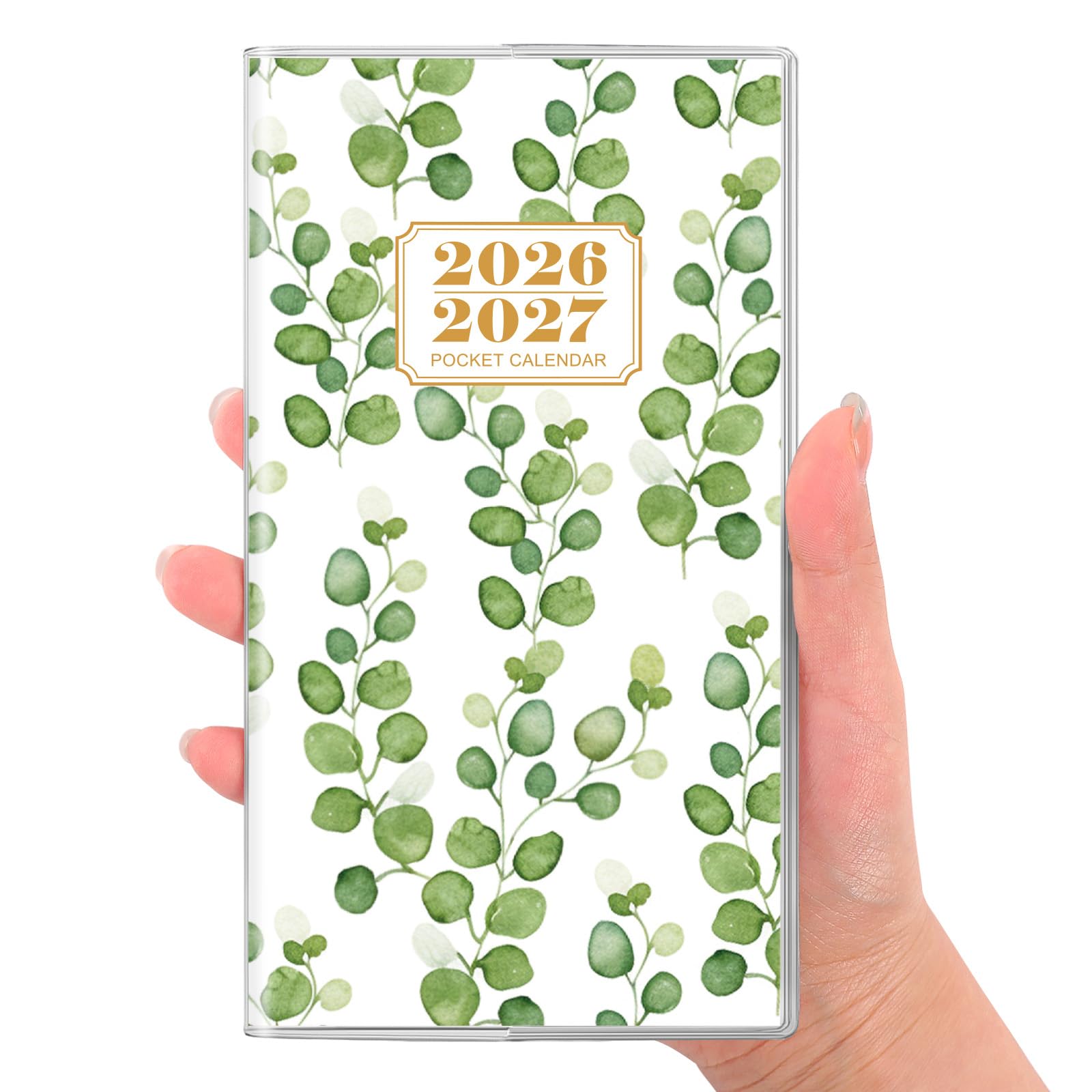 SKYDUE Pocket Calendar 2026-2027, 24-Month Small Monthly Pocket Planner Jan 2026- Dec 2027 for Purse, 6.7" X 3.7", Perfect for On-the-Go Planning and