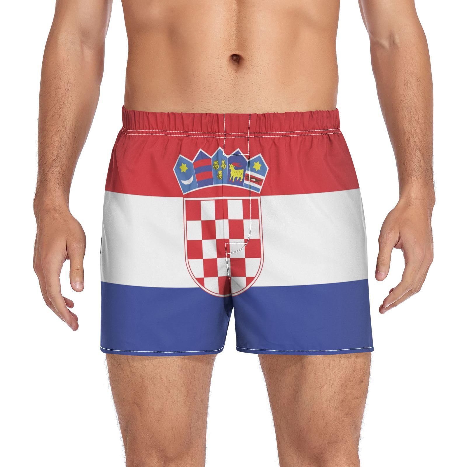 Dallonan Men's Boxer Shorts Men's Underwear Briefs Casual Soft Boxer Flag