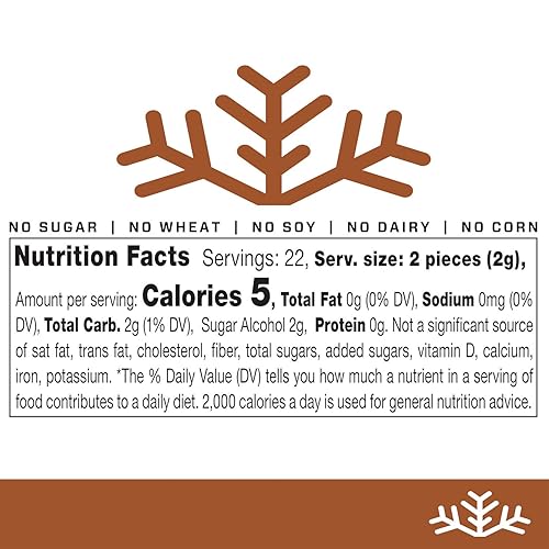 Miniatura 3 de Chips de caramelo de xilitol Cinnamon KETO (paquete de 3) - SNØ lata de 1.5 onzas - Caramelo sin azúcar con solo 2 ingredientes  Bajo en