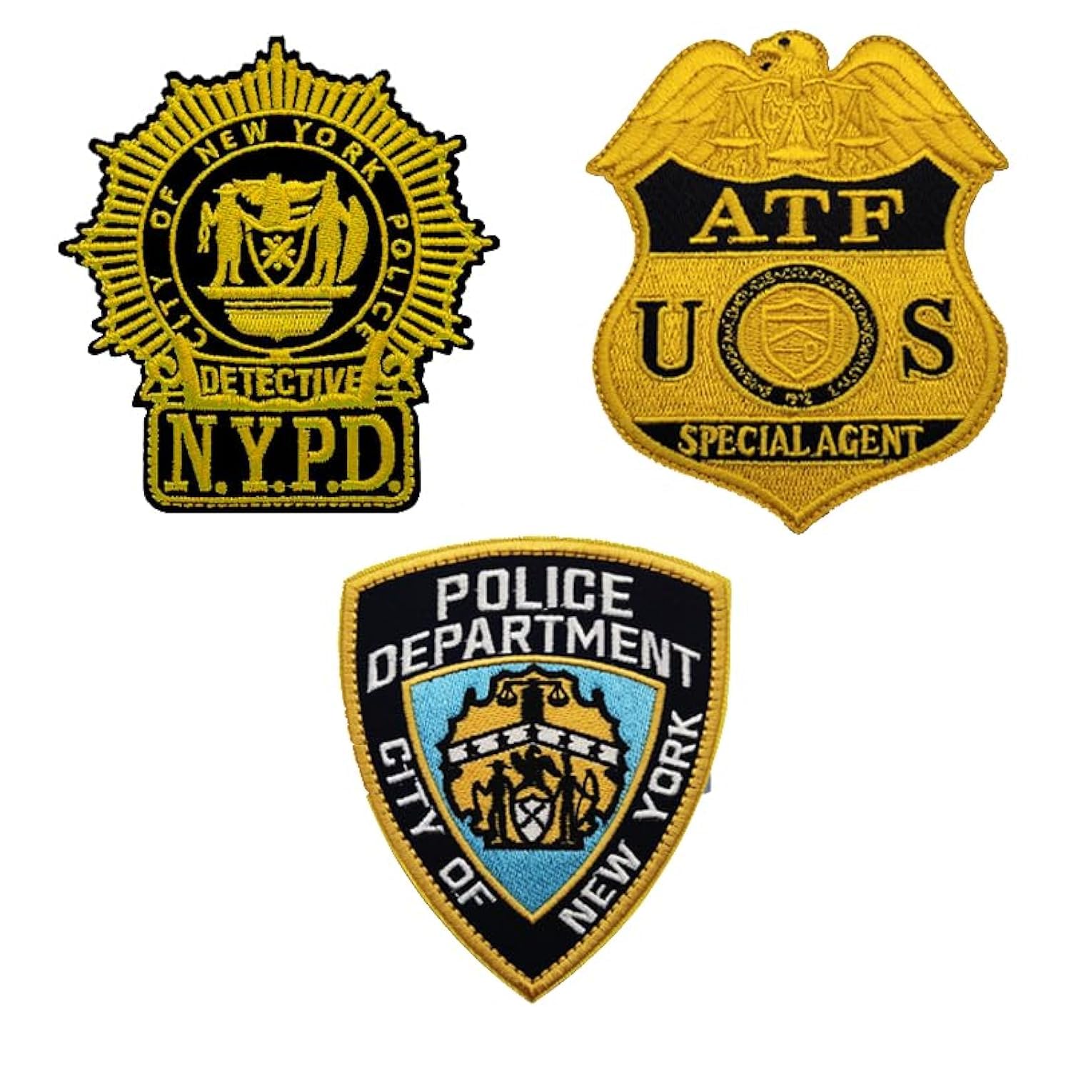 Amazon.com: OYSTERBOY 3pcs NYPD ATF Special Agent Tactical Patch