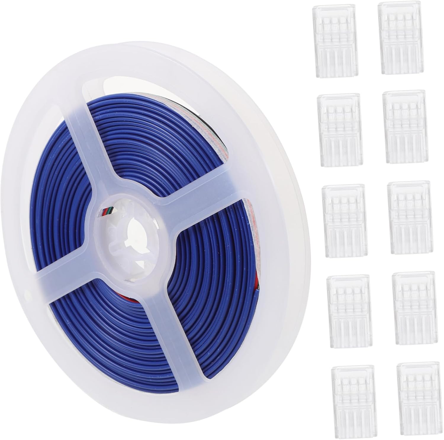 Cabilock 30pcs Pin Led Strip Connector Cable RGB Led Light Strip Connectors for Wiring