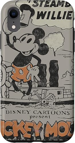Miniatura 64 de Funda para iPhone 11 Pro Max Disney 100 Mickey Mouse Steamboat Willie Sound Cartoon D100