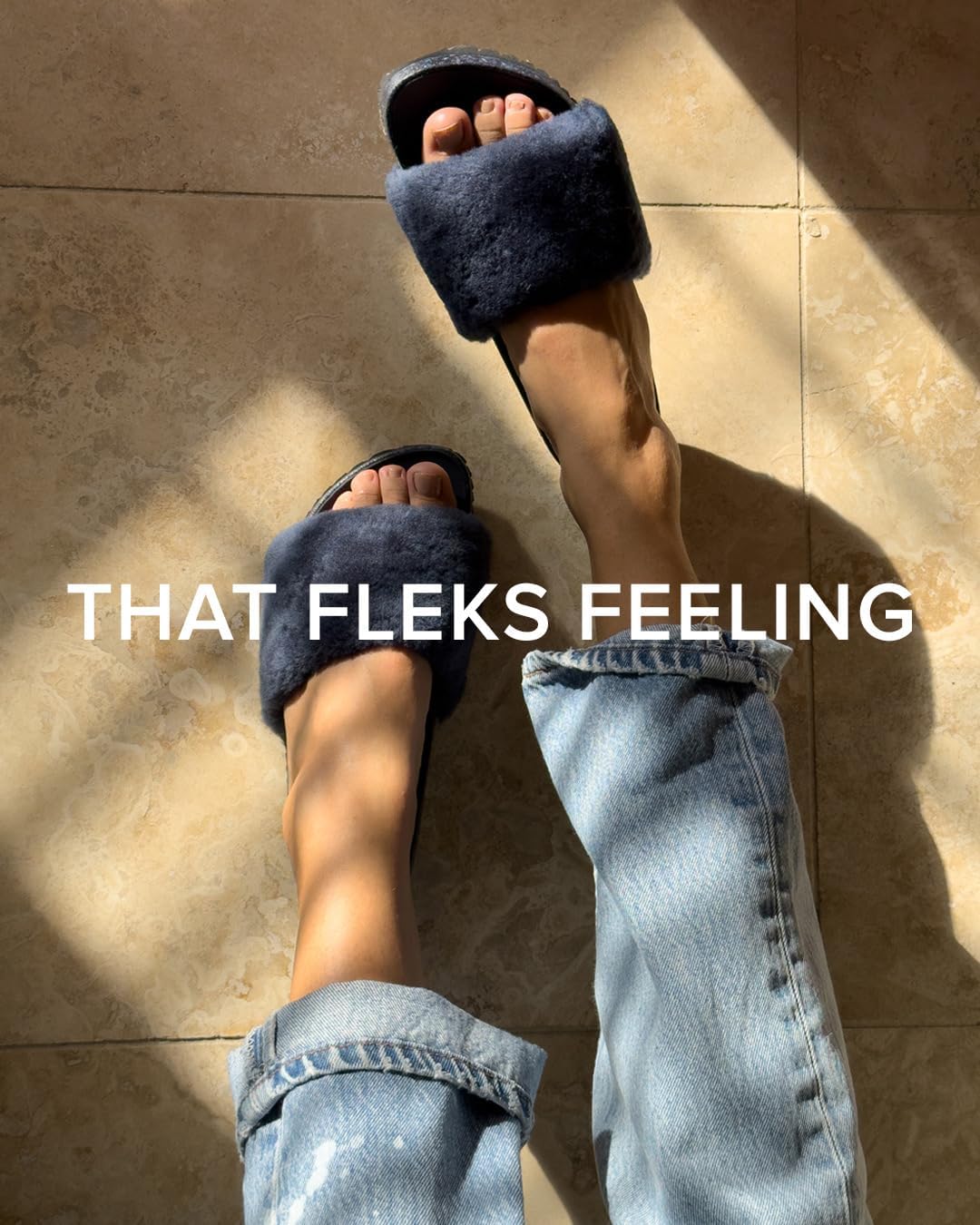 Fleks San Ysidro Women's Shearling Slides, Platform Sandals with Arch Support, Comfort Footwear, Natural Sheepskin Upper - Image 4