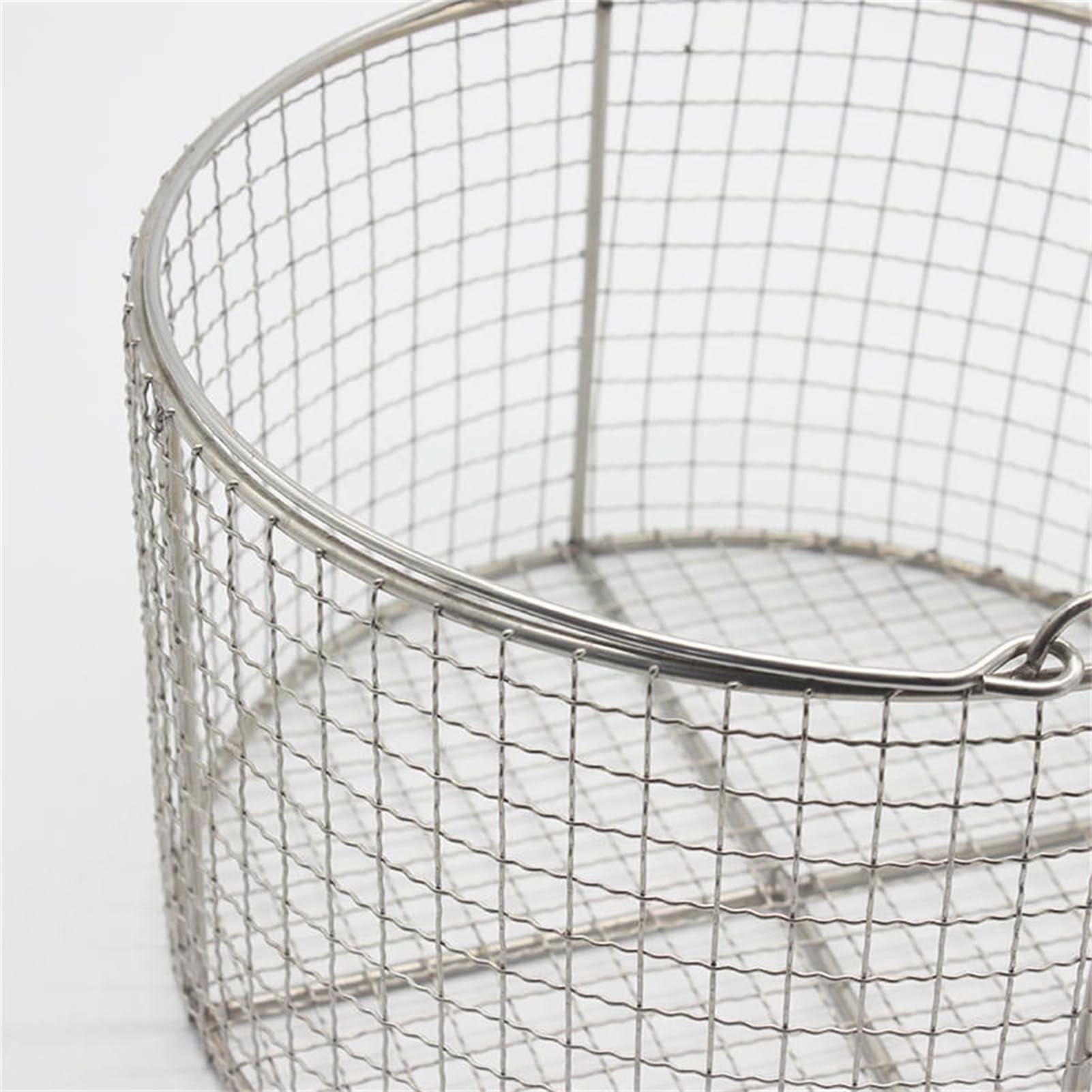 Bandeja redonda para instrumentos de esterilización con asas, cesta de malla de acero inoxidable 304 para instrumentos de laboratorio de hospital, bandeja médica autoclavable