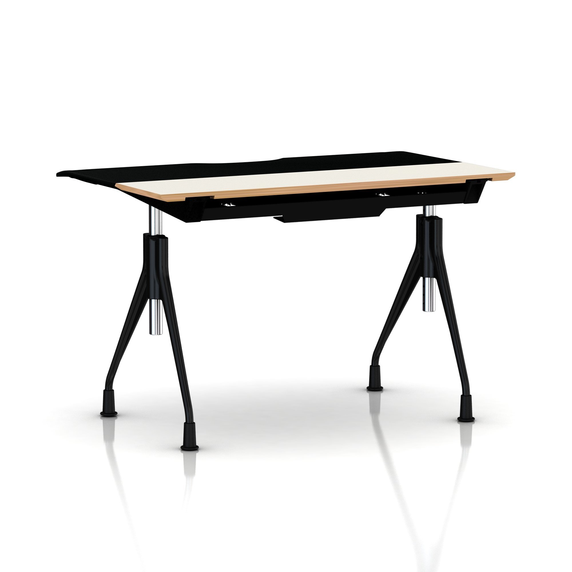 【小遣い制サラリーマソさま専用】Herman Miller Envelop De Herman Miller Envelop Desk : Black Umber Base - White Laminate