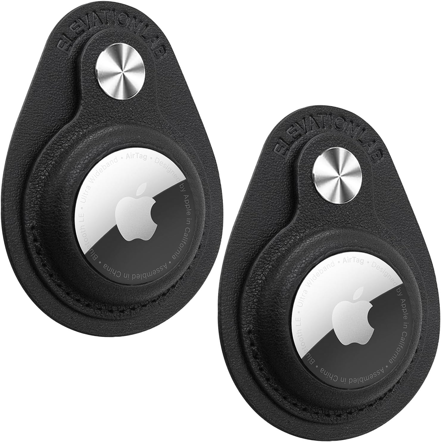 TagVault™ Leather AirTag Wallet Mount (2 Pack) - The Low-Profile AirTag Wallet Mount | 3M Adhesive, Snap Closure | for Wallets, Purses & Jackets