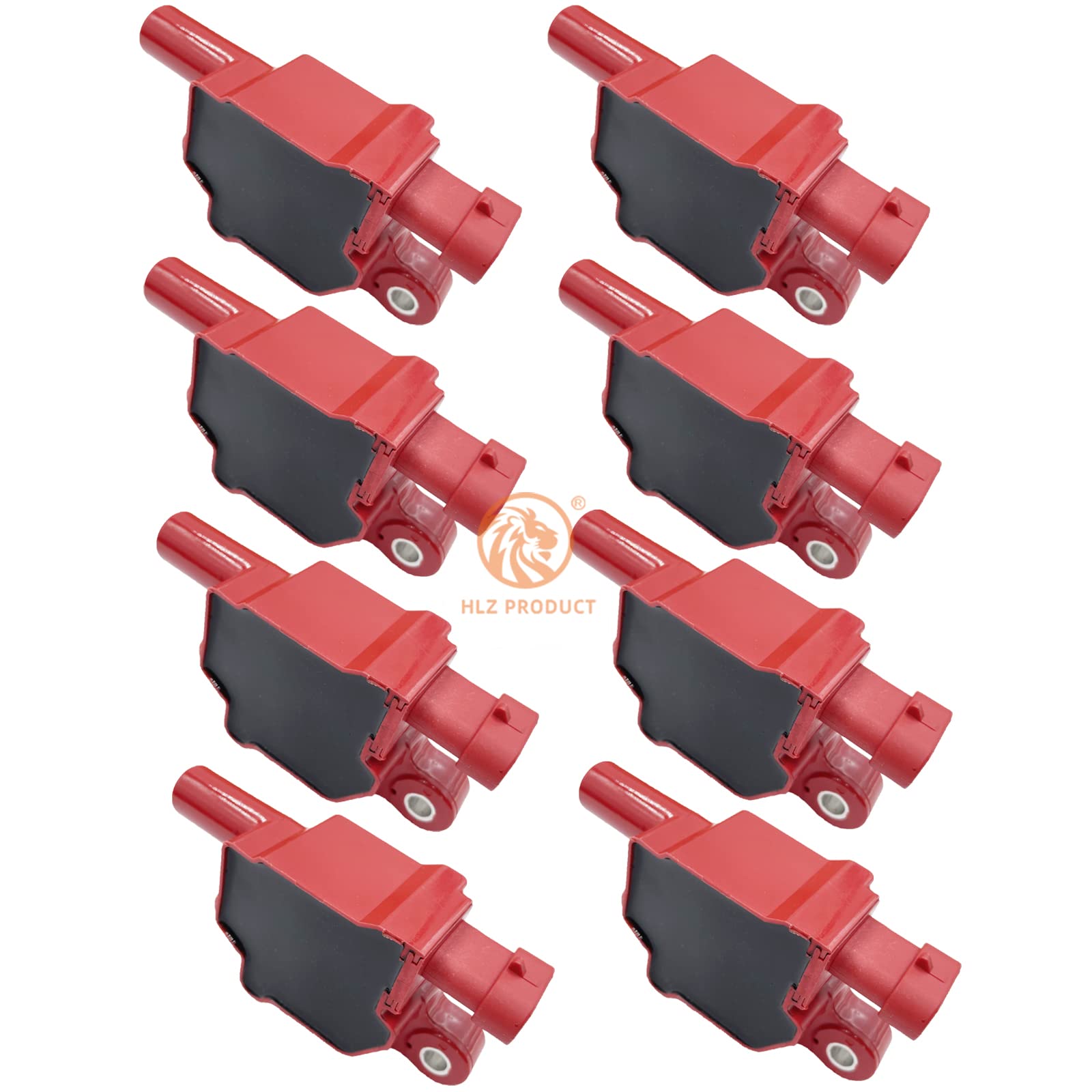 Set of of 8 Square HIGH ENERGY Ignition Coil Compatible with Cadillac Chevy GMC Pontiac G8 Grand Prix Tahoe Yukon Silverado Impala Trailblazer Avalanche 5.3L 6.0L For UF413 12669351