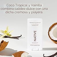 Vista 4 de Desodorante Native Contiene Ingredientes Derivados Naturalmente, Control de Olor de 72 Horas Desodorante para Mujeres y Hombres, Sin Aluminio