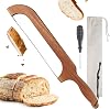 Sourdough Bread Knife,Bread Cutter, 15.7'' Serrated Bread Knife for Homemade Bread with Reliable Sourdough Crafting, Ergonomic Handler, Premium Sharpness Blade (Original Wood)