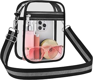 Clear Bag for Stadium Events Clear Handbag Crossbody Purse for Women