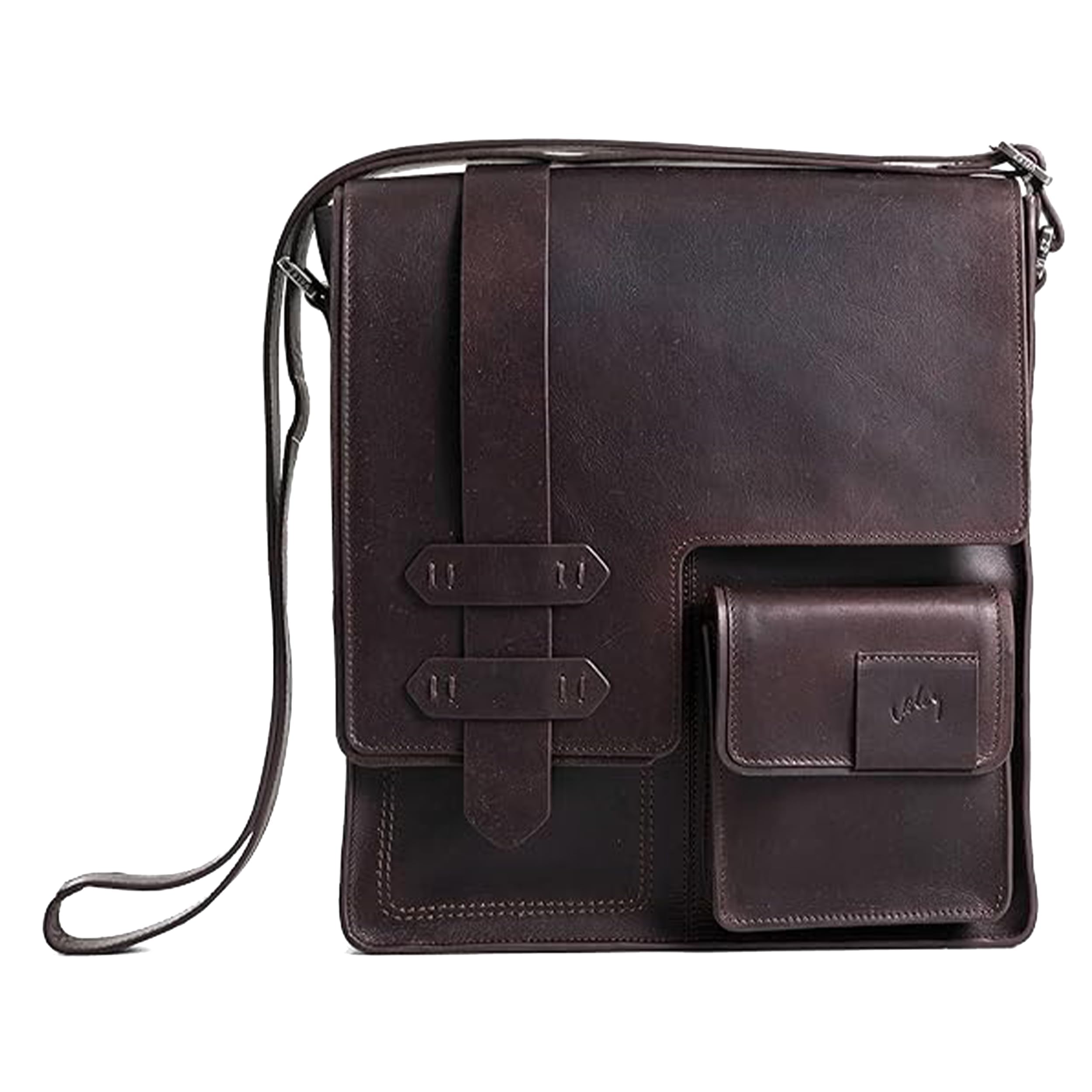 VELEZ Top Grain Leather Messenger Bag For Men and Women | 11” Tablet | Small Crossbody Bags | Vintage Shoulder Bags