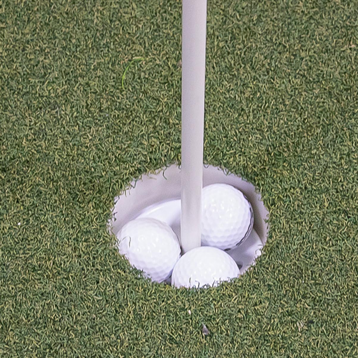 1Set Golf Green Flagpole with Removable Flag Lightweight and Durable Easy to Install Golf Training Equipment for Practicing Skills and Enjoying Outdoor Fun