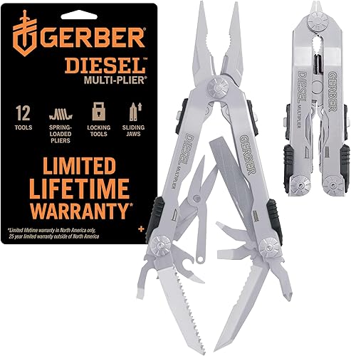 Gerber Gear Alicates múltiples diesel, acero inoxidable 22-01470