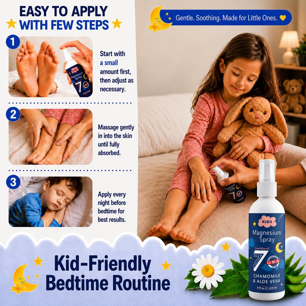 Seven Minerals Kids Magnesium Spray 4 Fl Oz