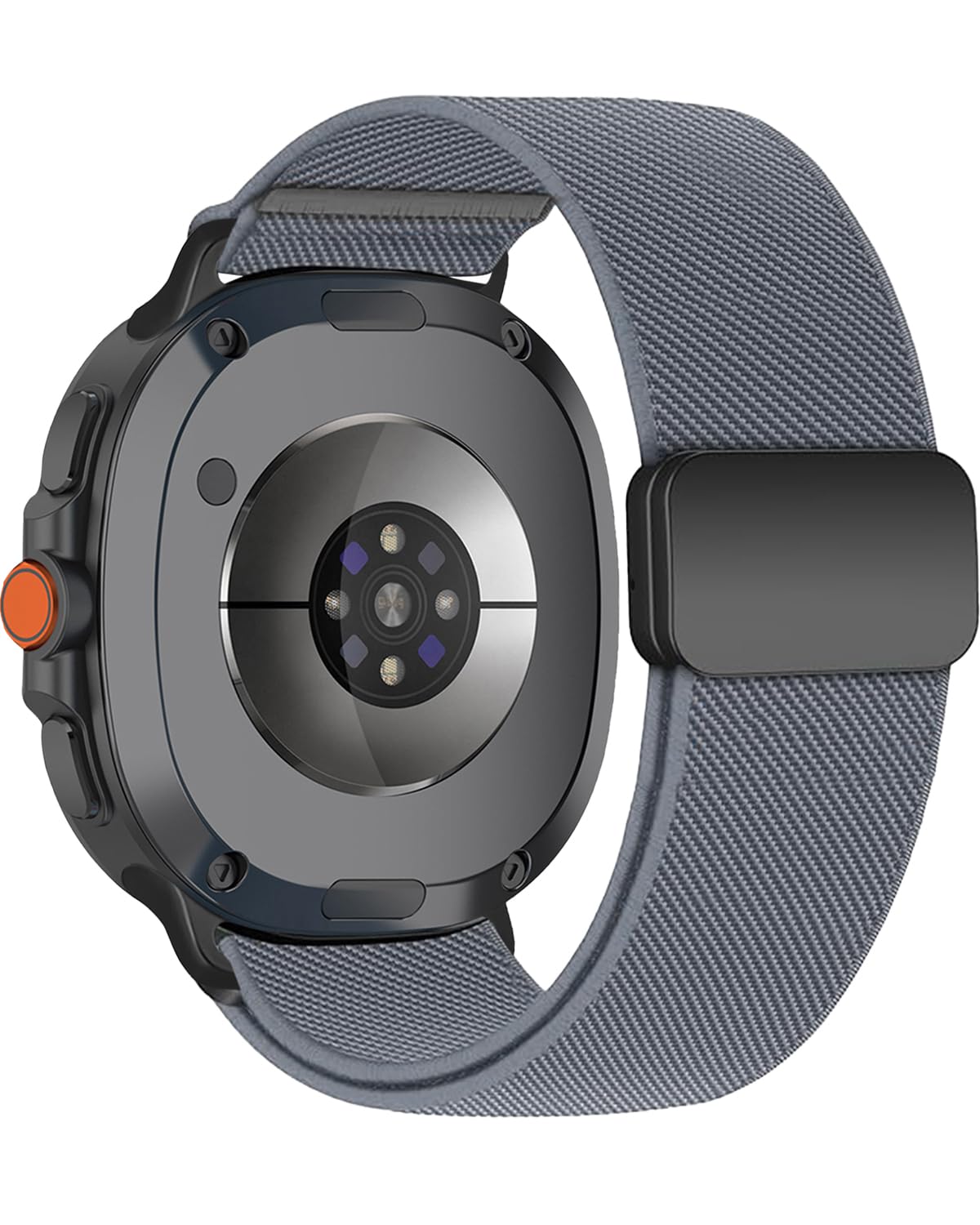 Magnetic Stretchy Band Compatible with Samsung Galaxy Watch 8 Band 40mm 44mm/8 Classic 46mm Bands Men, Soft Elastic Nylon Sport Strap for Samsung