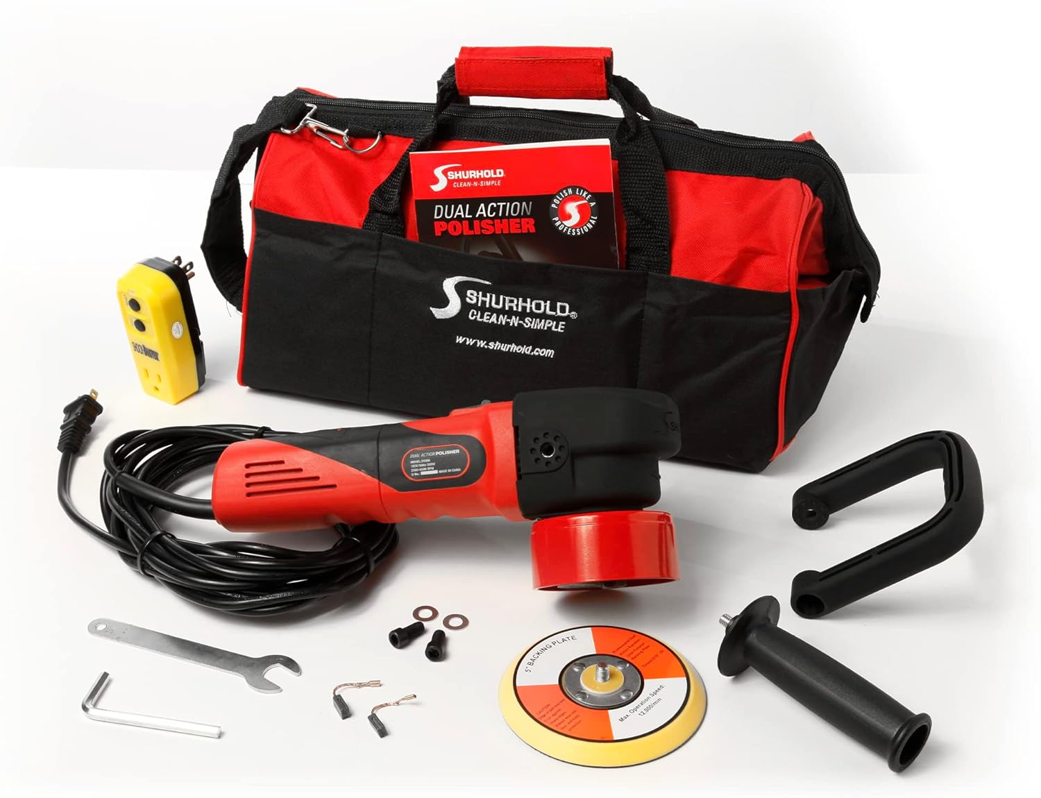 Shurhold 3100 Dual Action Polisher Buffer, Car Buffer and Boat Polishing Machine with Standard Side Handle and 20ft Long Power Cord, 2,500-6,500 OPM : Tools & Home Improvement