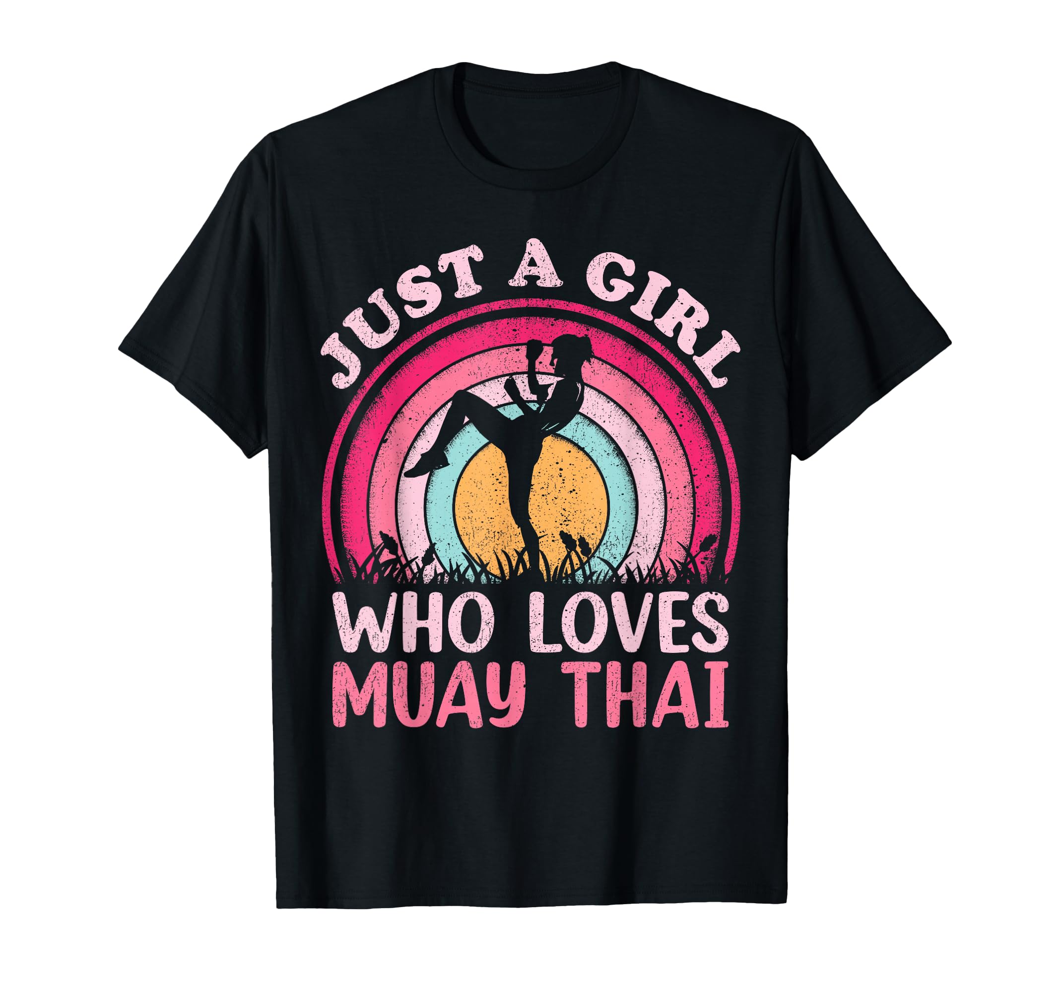 Vintage Muay Thai Lover Just A Girl Who Loves Muay Thai T-Shirt