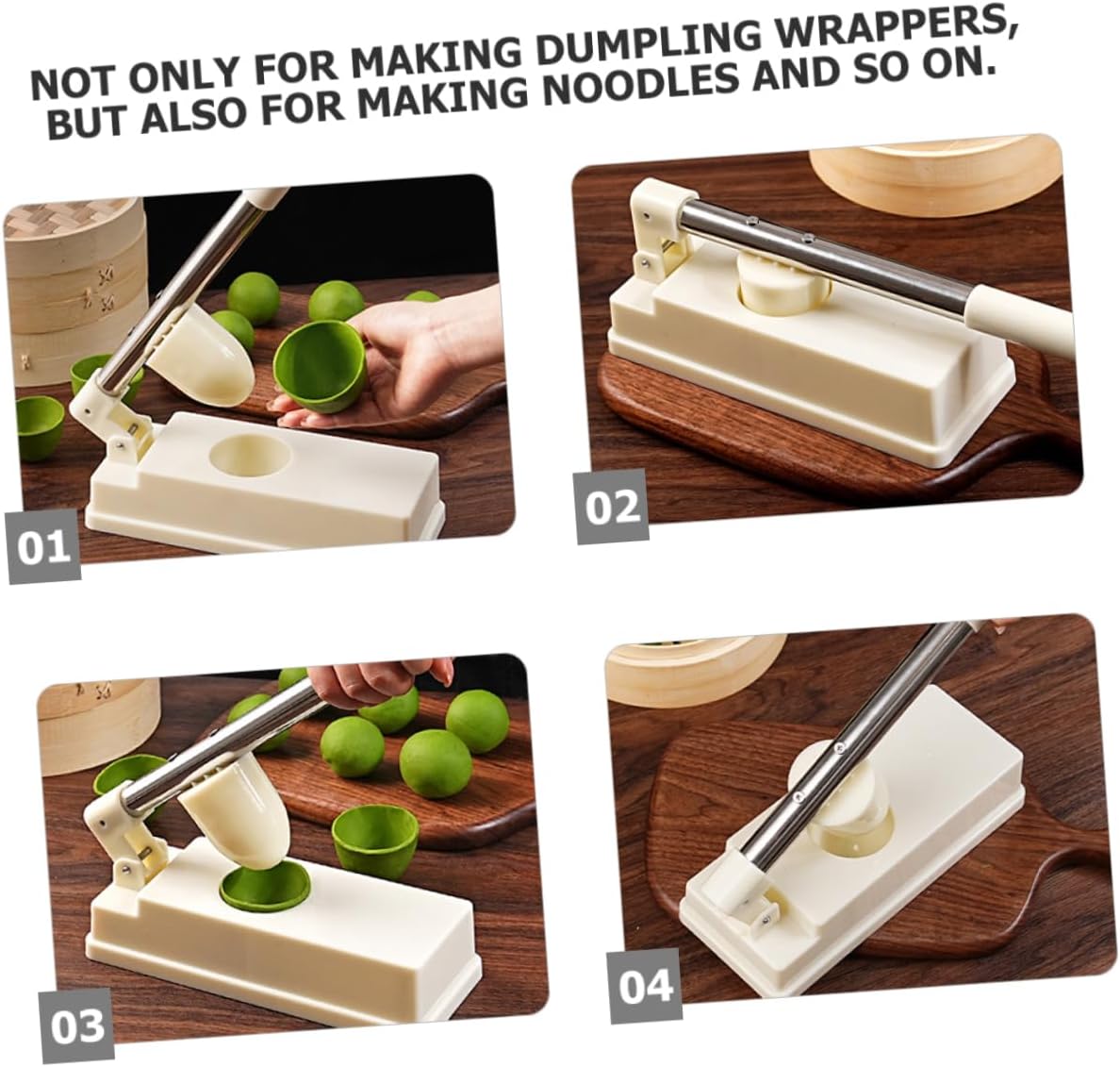 SHOWERORO Dumpling Skin Maker Dumpling Artifacts Dough Skin Making Tools Ravioli Maker Mold Kitchen Tools