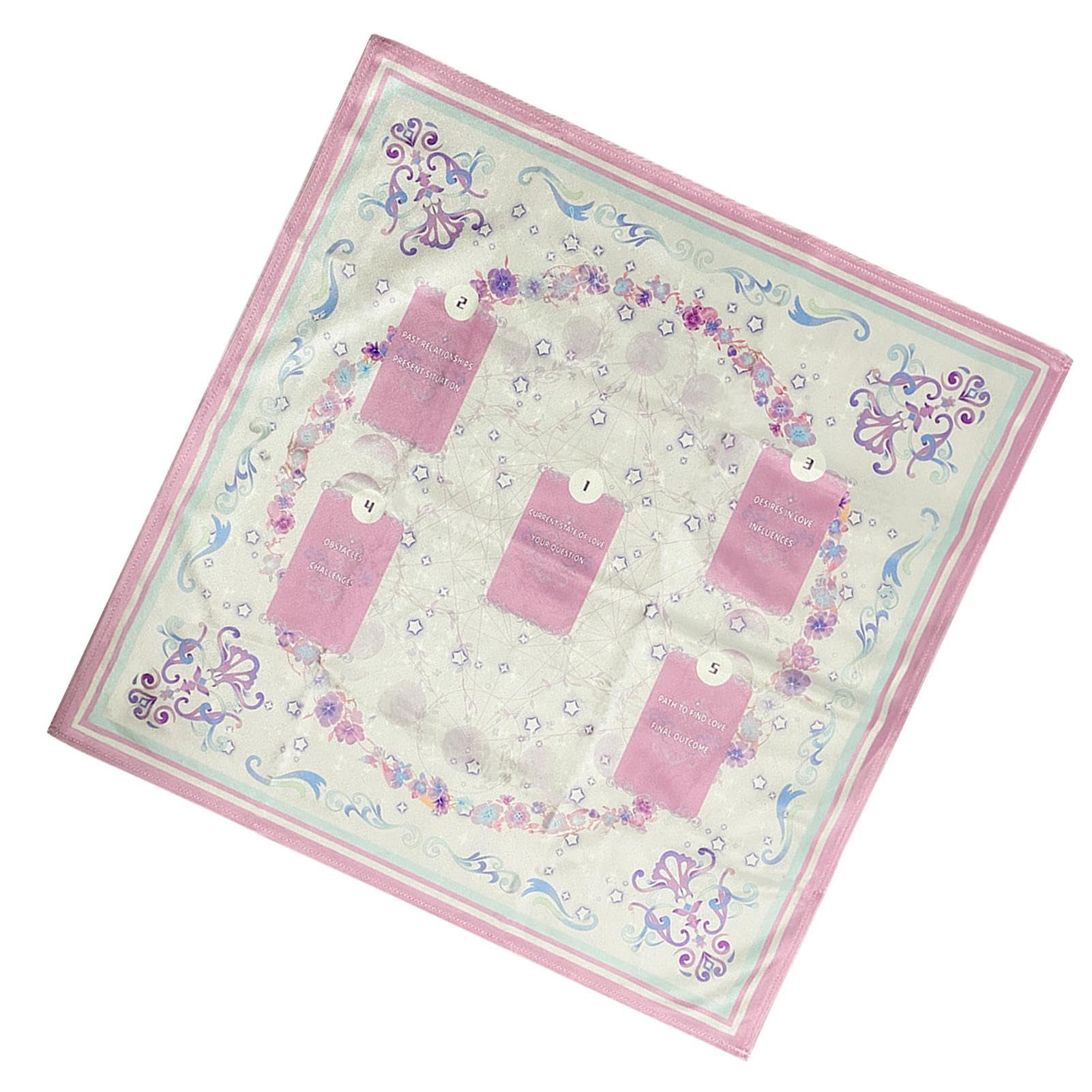 Imagen de catálogo asociada a Tela de Tarot para Leer | Tapete de Terciopelo de adivinación de 25 | x 25 pulgadas, tela sagra